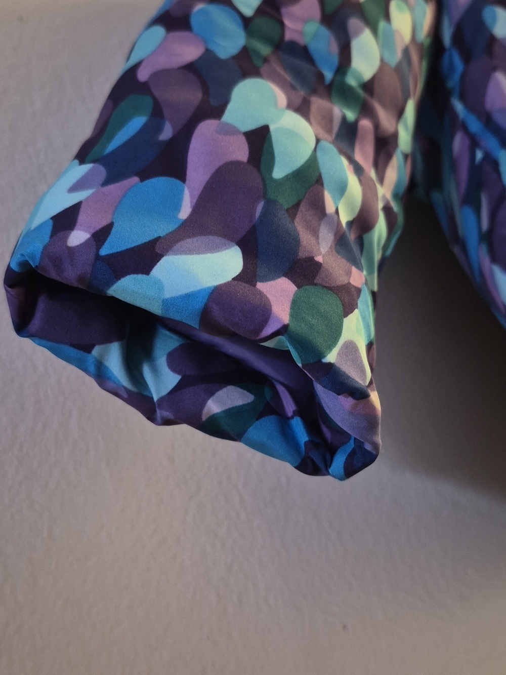 Gymboree Teal & Purple Patterned Puffer Jacket - Picture 4 of 7
